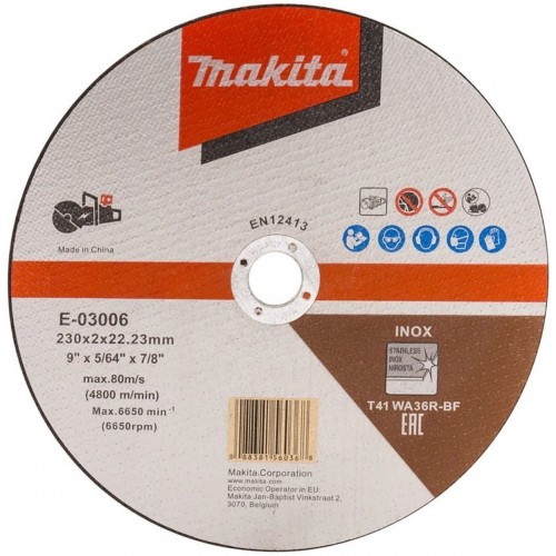 Makita E-03006 rezný kotúč 230x2x22mm nerez