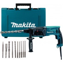 Makita HR2470X16-1 SDS-PLUS Kombinované kladivo s příslušenstvím 2,4J, 780W+D-46361