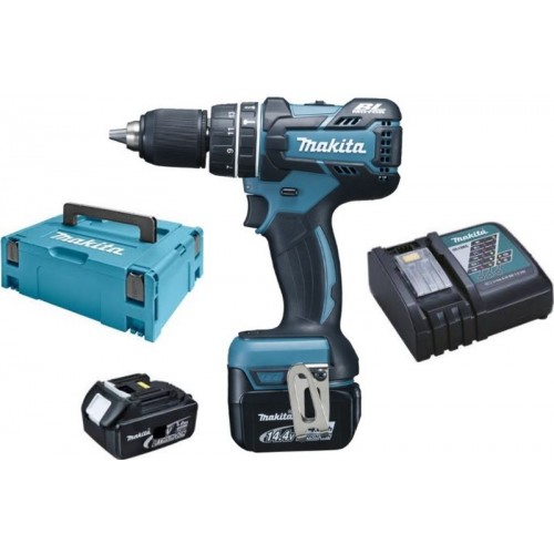 Makita Aku príklepový skrutkovač Li-ion 14,4V / 5,0Ah, systainer DHP470RTJ
