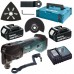 Makita DTM51RFJX1 Aku MultiTool s príslušenstvom Li-ion (18V / 2 x 3,0Ah) Makpac
