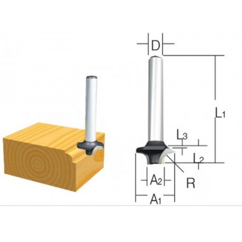 Makita D-09357 fréza drážkovac, 6mm