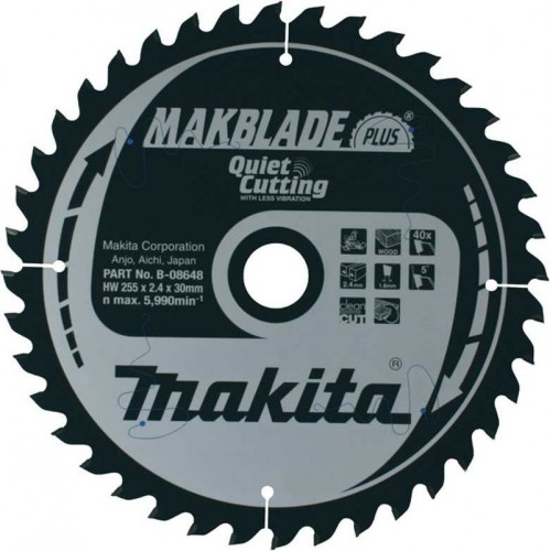 Makita B-08648 pílový kotúč 255x30mm 40 Z