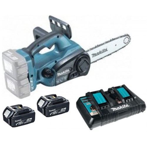 Makita DUC252PT2 Aku reťazová píla 25cm, Li-ion LXT 2x18V/5,0Ah + nabíjačka Makita DUC252PT2 Aku reťazová píla 25cm, Li-ion LXT 2x18V/5,0Ah + nabíjačka