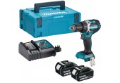 Makita DDF484RFJ Aku bezuhlíkový skrutkovač 54/30Nm (2x3,0 Ah/18V) Makpac