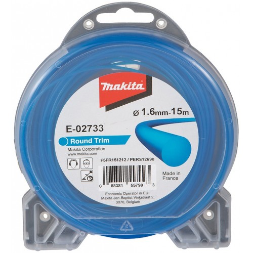 Makita E-02733 Struna nylonová 1,65mm, 15m, modrá