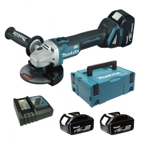 Makita DGA504RTJ Aku uhlová brúska 125mm, Li-ion 125mm, Li-ion (2x5,0Ah/18V) Makpac 2 Makita DGA504RTJ Aku uhlová brúska 125mm, Li-ion 125mm, Li-ion (2x5,0Ah/18V) Makpac 2
