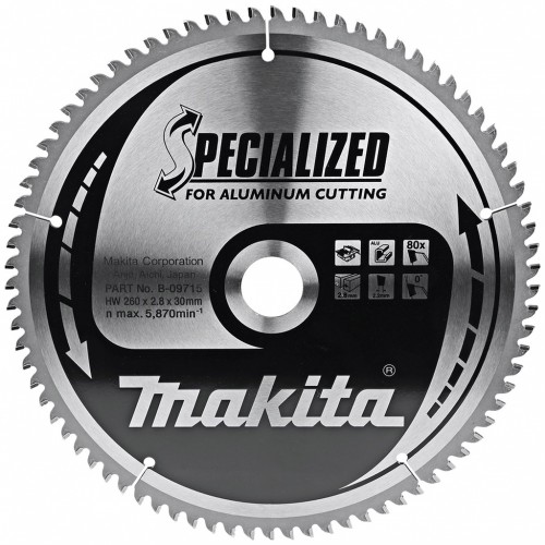 Makita B-33386 Pílový kotúč na hliník 260x30 80 Z= old B-09715