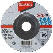 Makita B-17653 brúsny kotúč 125x6x22mm hliník