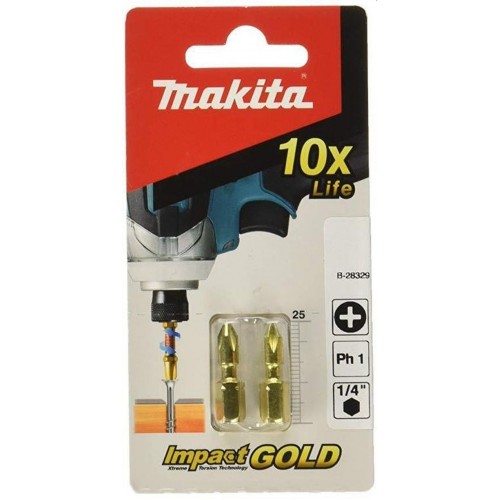 Makita B-28329 Impact Gold torzný bit PH1, 1/4, 25mm/2 ks