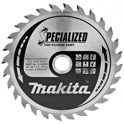 MAKITA B-33009 Pílový kotúč na drevo 165x20mm 28Z= old B-09282
