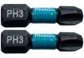 Makita B-63622 Torzná bit 1/4" Impact Black PH3, 25mm/2ks