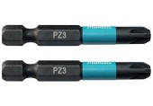 Makita B-63769 Torzná bit 1/4" Impact Black PZ3, 50mm/2ks
