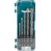 Makita D-72877 Sada vrtákov do muriva 4-10 mm, 5 ks