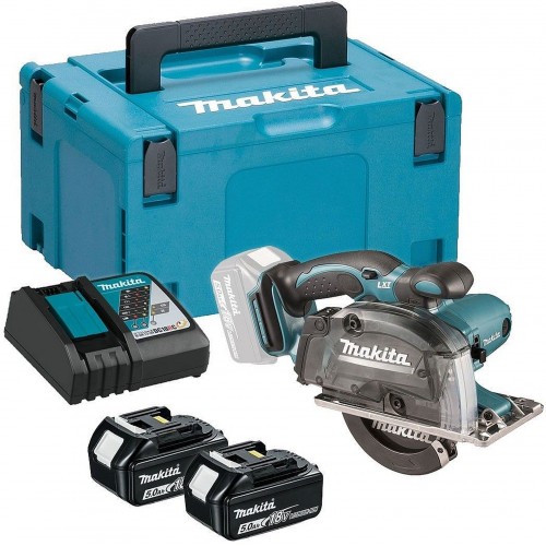 Makita DCS552RTJ Aku kotúčová píla na kov, 136mm, Li-ion LXT (2x5,0Ah /18