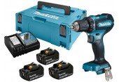 Makita DDF485RF3J Aku bezuhlíkový skrutkovač Li-ion LXT, 3x 18V/3,0 Ah, Makpac