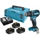 Makita DDF485RF3J Aku bezuhlíkový skrutkovač Li-ion LXT, 3x 18V/3,0 Ah, Makpac