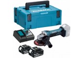 Makita DGA452RTJ Aku uhlová brúska 115 mm LXT (2x5,0Ah/18V) Makpac