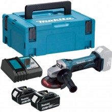 Makita DGA452RTJ Aku uhlová brúska 115 mm LXT (2x5,0Ah/18V) Makpac