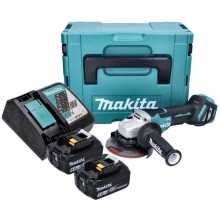 Makita DGA515RTJ Aku úhlová brúska 125mm Li-ion (18V/2x 5,0 Ah) Makpac