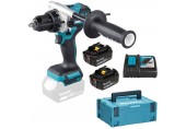 Makita DHP486RTJ Aku bezuhlíkový príklepový skrutkovač Li-ion LXT (18V/2x5,0Ah), Makpac