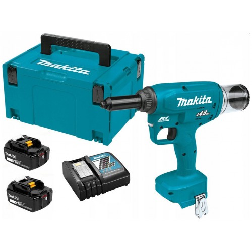 Makita DRV150RFJ Aku nitovačka Li-ion LXT 2x 18V/3,0 Ah, Makpac Makita DRV150RFJ Aku nitovačka Li-ion LXT 2x 18V/3,0 Ah, Makpac