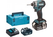 Makita DTD173RTJ Aku rázový skrutkovač 1/4" Li-ion LXT (18V/ 2x 5,0Ah), Makpac