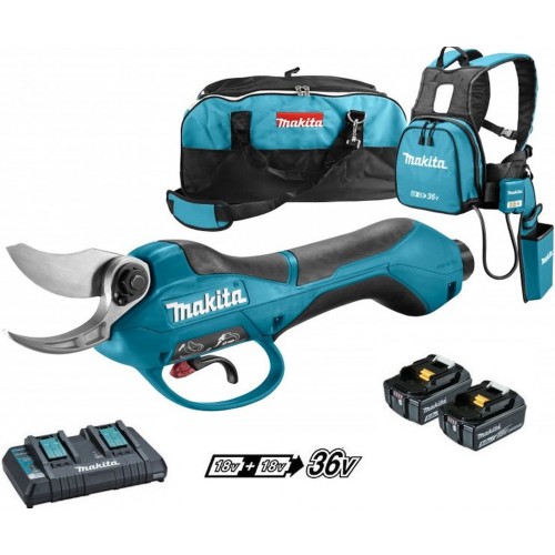 Makita DUP362PT2 Aku nožnice na vinič, Li-ion LXT 2x18V/5,0 Ah