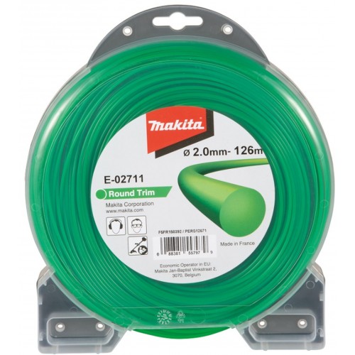Makita E-02711 Struna nylonová 2,0mm, 126m, zelená, guľatá