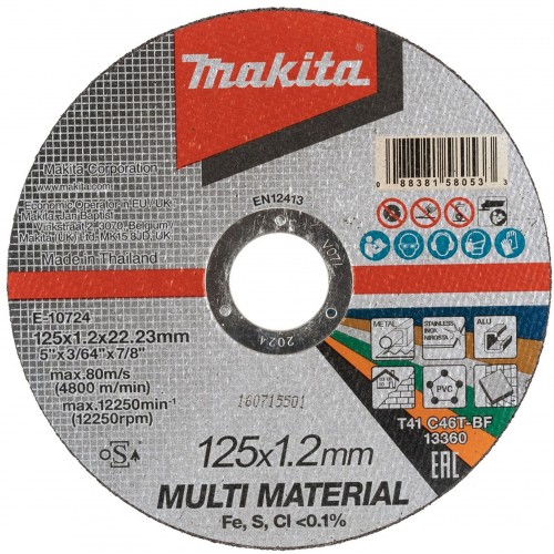 Makita E-10724 rezný kotúč 125x1.2x22.23 multi materiál
