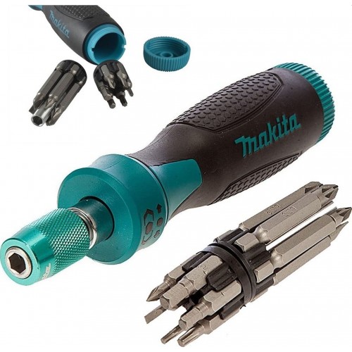 Makita P-90071 Račňový skrutkovač s 13ti bity v rukojiti 13 v 1 Makita P-90071 Račňový skrutkovač s 13ti bity v rukojiti 13 v 1