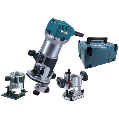 Makita RT0700CX2J Kombinovaná frézka s príslušenstvom 700W, Makpac