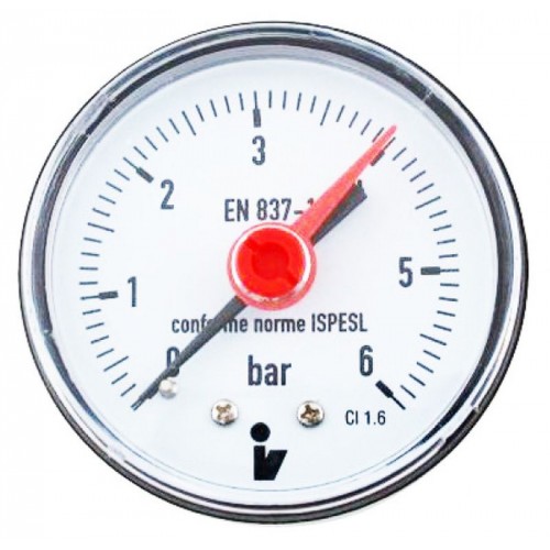 Manometer 0-6 bar spodný D 50