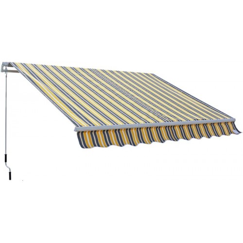 Markíza 3x2m vzor 325, biela / sivá 380/1