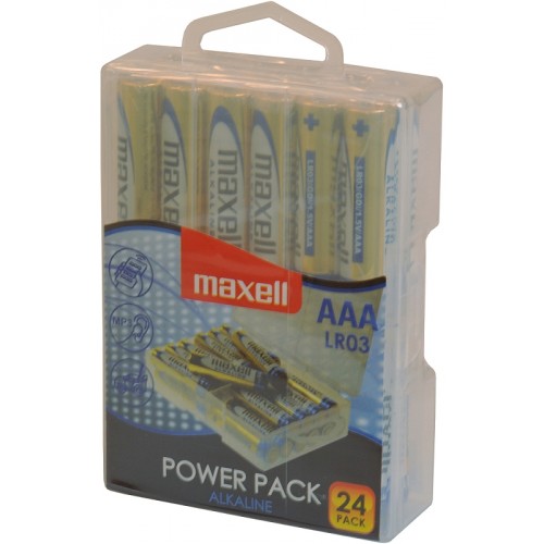 MAXELL Alkalické tužkové batérie LR03 24 BP POWER PACK 35041990 MAXELL Alkalické tužkové batérie LR03 24 BP POWER PACK 35041990