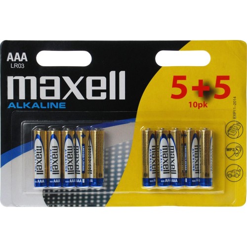 MAXELL Alkalické tužkové batérie LR03 10BP ALK 10x AAA (R03) 35048787