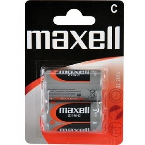 MAXELL Zinkovo-mangánová batéria R14 2BP Zinc 2x C 35009849