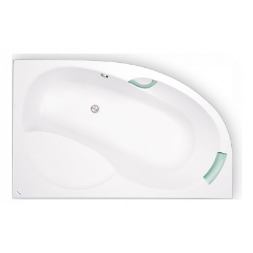 TEIKO Vaňa Medea 150 P rohová 150x100 cm, akrylátová, biela, pravá V110150R04T12001