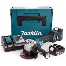 Makita DGA513RTJ Aku uhlová brúska 125mm, Li-ion (2x5,0Ah/18V) Makpac