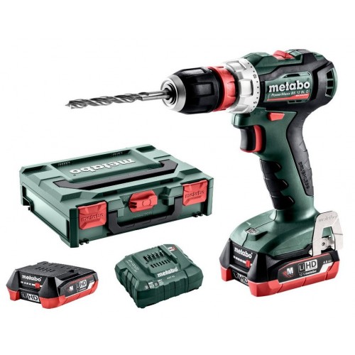 Metabo PowerMaxx BS 12 BL Q Aku vŕtací skrutkovač (12V/2x4,0Ah/45Nm) MetaBOX 601039800