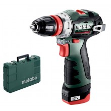 Metabo 601749500 Powermaxx BS BL Q Aku vŕtačka so skrutkovačom 12V 2X2 Ah, Kufor