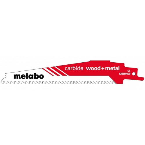 Metabo "Carbide wood + M" Pílový list do šabľovej píly 150 x 1,25 mm 626559000