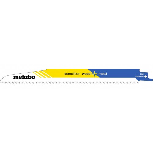 Metabo "Demolition wood + m" 5 Pílových listov do šabľovej píly 225 x1,6
