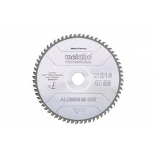Metabo „Aluminium cut – professional“Pílový kotúč , 216×30 Z58 FZ/TZ 5°neg 628443000