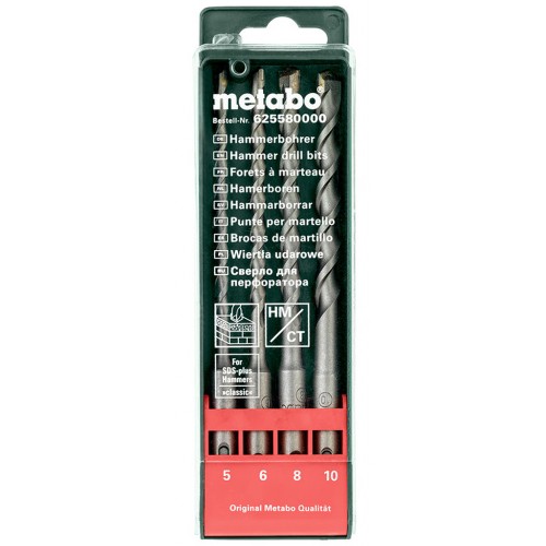 Metabo Sada vrtákov v kazete SDS-Plus SP, 4dielna 625580000