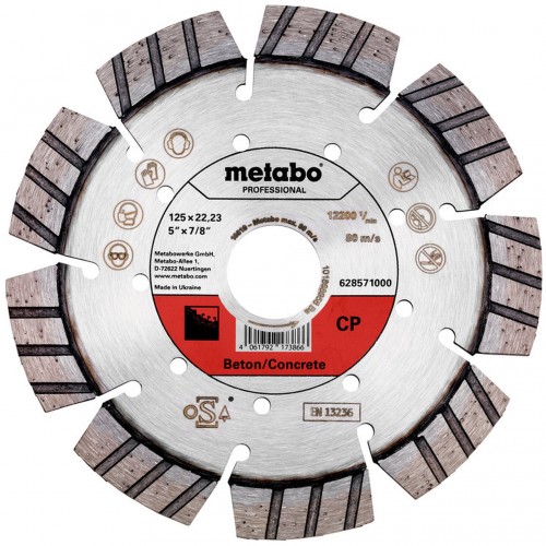 Metabo Diamantový rezný kotúč 125x22,23mm "CP" Betón "Profesionál" 628571000