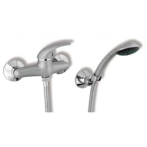 NOVASERVIS METALIA sprchová nástenná batéria 150 mm satin - chróm - plná 55060,9 NOVASERVIS METALIA sprchová nástenná batéria 150 mm satin - chróm - plná 55060,9