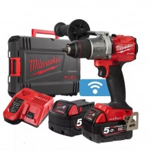 Milwaukee M18 ONEPD2-502X Aku příklepová vrtačka 2x5.0 Ah, HD Box 4933464527