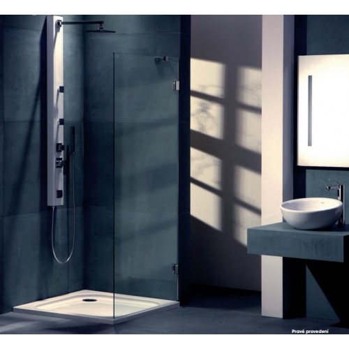 TEIKO NBS 75 P sprchová bočná stena pravá, číre sklo V333075R52T80003