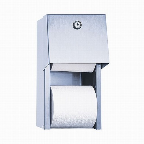 SANELA Nerezový zásobník na toaletný papier SLZN 26, na omietku, matný 95260