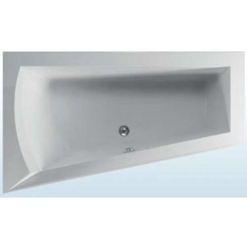 TEIKO Vaňa Nera 170 L asymetrická 170 x 100 cm, akrylátová, biela, ľavá V110170L04T02001